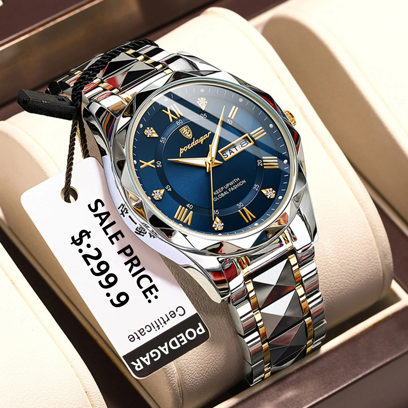 POEDAGAR 615 Luxury Man Wristwatch